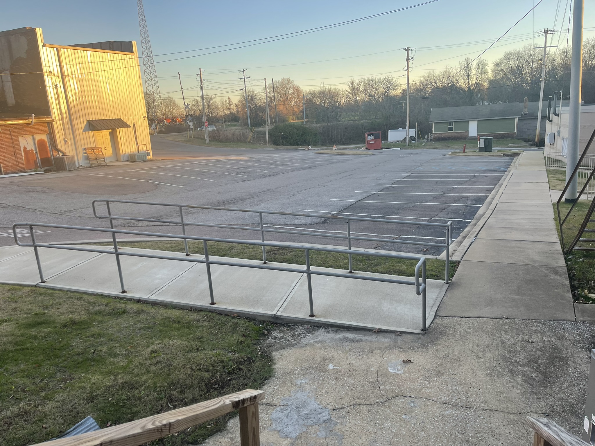 Rear Parking lot for 115 E Main St. Newbern, TN 38059